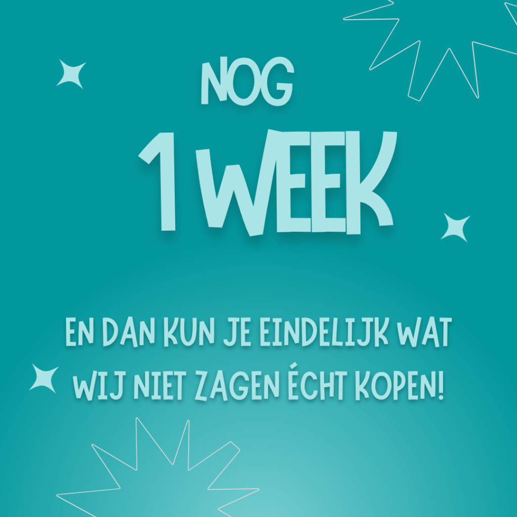 Nog één week!