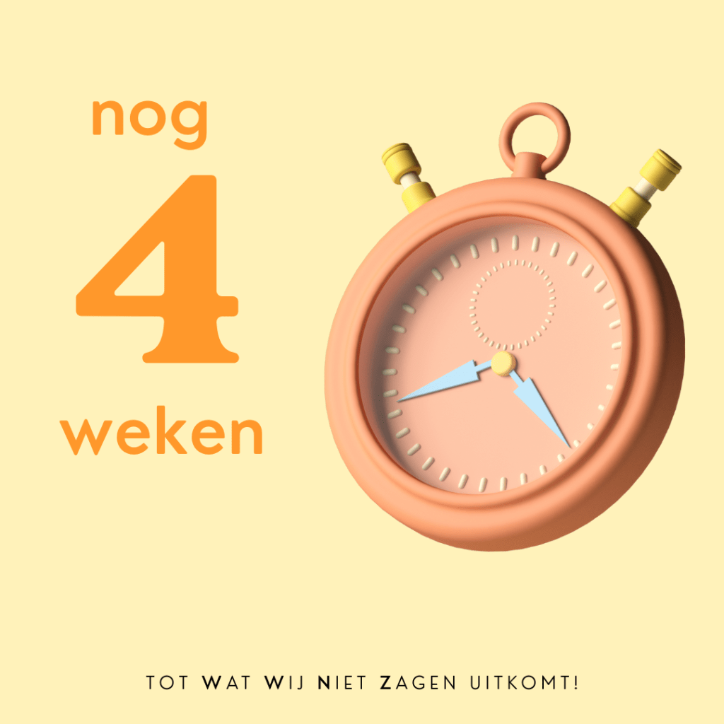 Nog vier weken